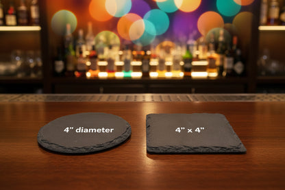 custom round and square coaster  for wedding, and housewarming gifts