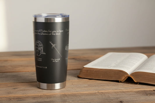 black full armour 20oz drink tumbler
