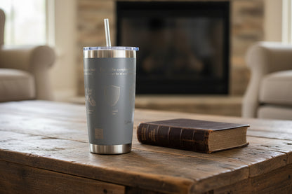 gray full armour 20oz drink tumbler