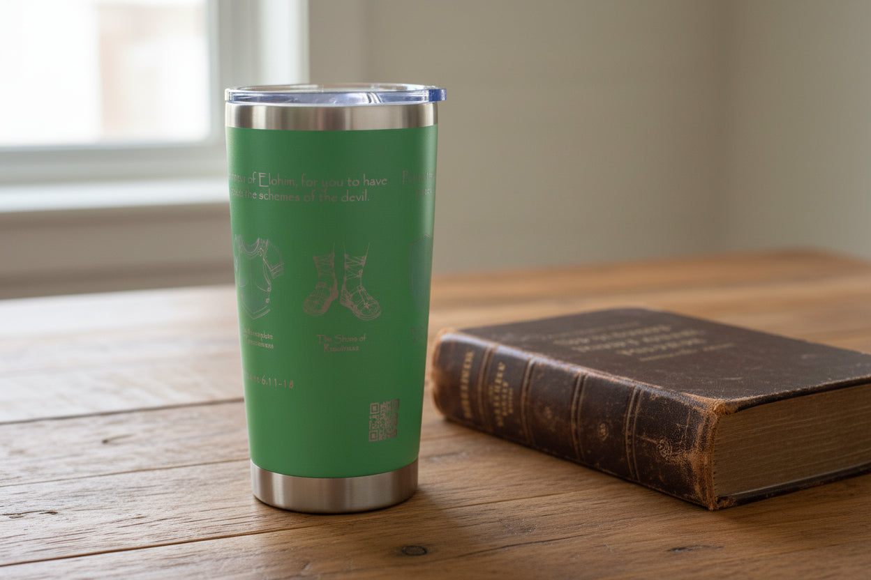 green full armour 20oz drink tumbler