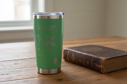 green full armour 20oz drink tumbler