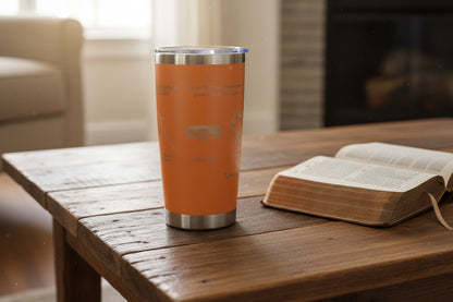 orange full armour 20oz drink tumbler