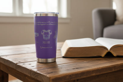 purple full armour 20oz drink tumbler