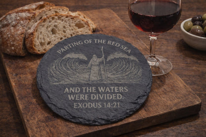 wilderness-journey-parting-the-red-sea-slate-coaster