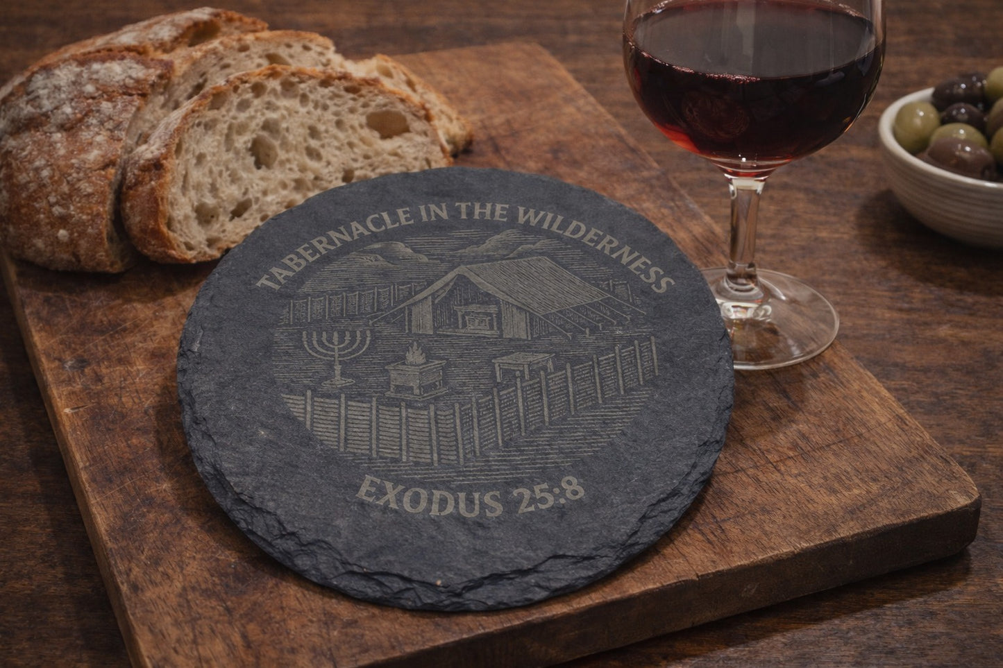 wilderness-journey-tabernacle-in-the-wilderness-slate-coaster