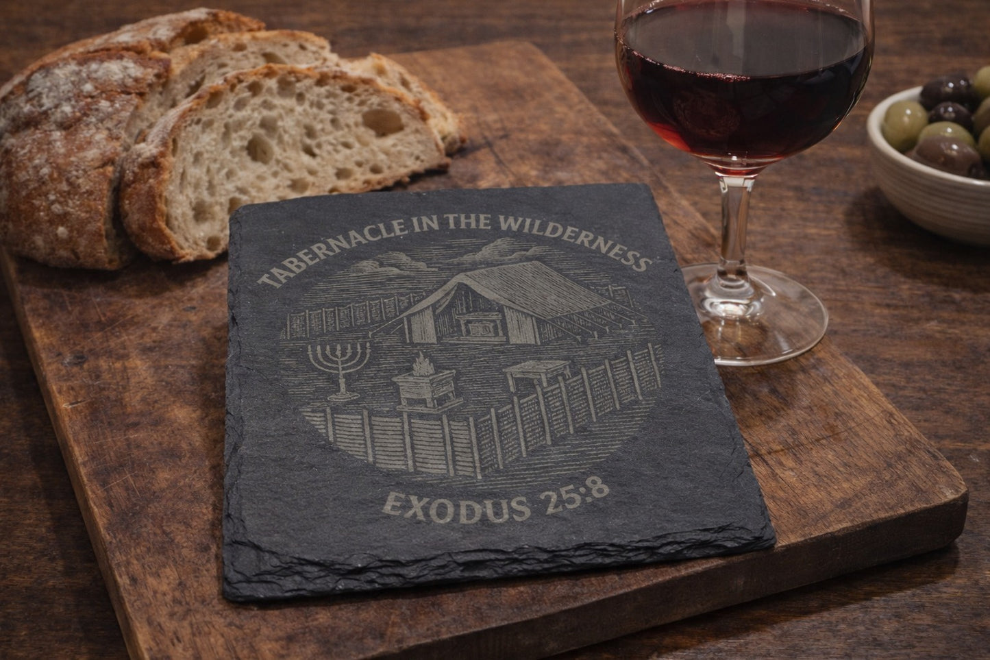 wilderness-journey-tabernacle-in-the-wilderness-slate-coaster