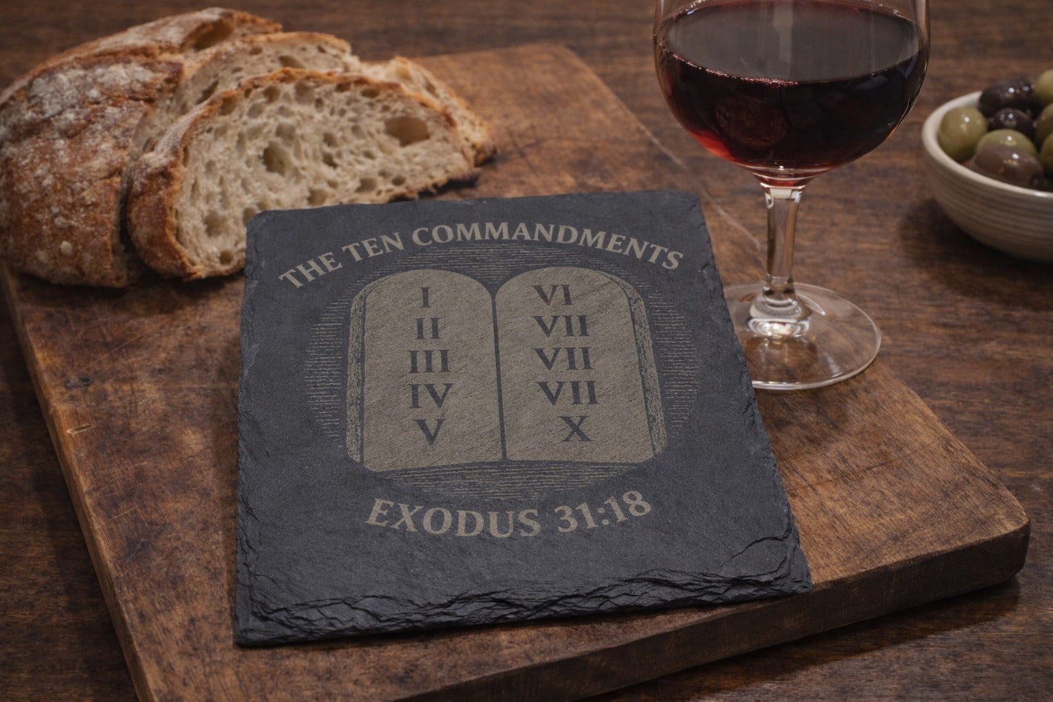 wilderness-journey-the-10-commandments-slate-coaster