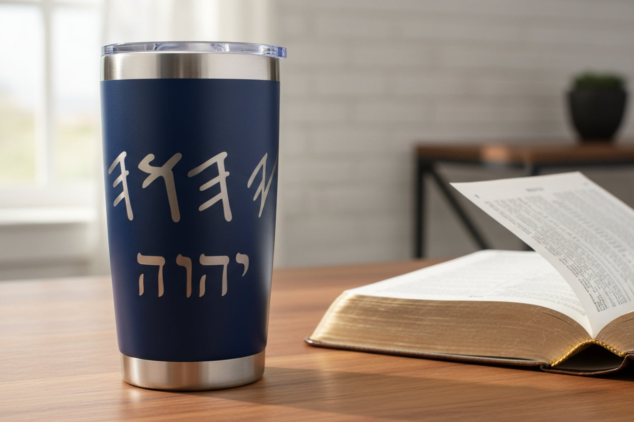 Sacred Name YHWH stainless steel tumbler